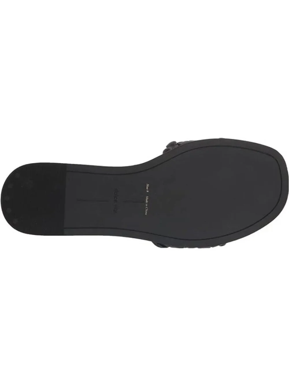 Dolce Vita Womens Grazie Braided Slide Flat Sandals Black Size 9M Defected